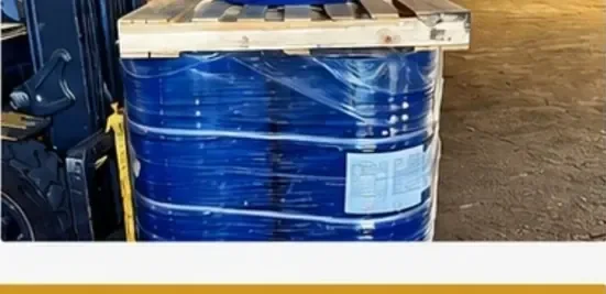 Industrial drums handled during port operations