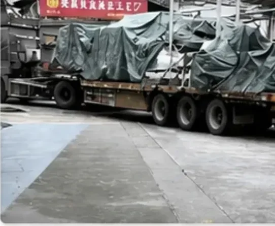 Cargo staged in the warehouse before consolidation